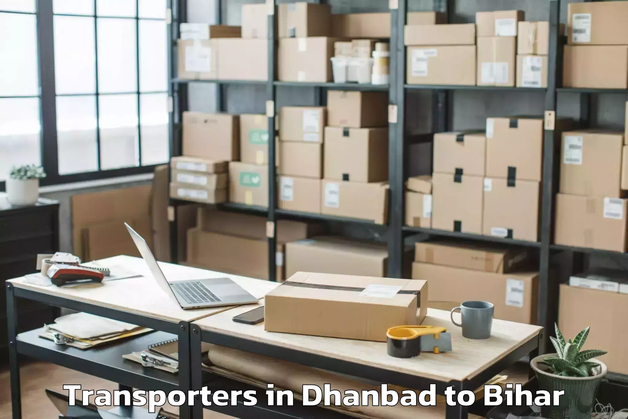 Top Dhanbad to Punsia Transporters Available